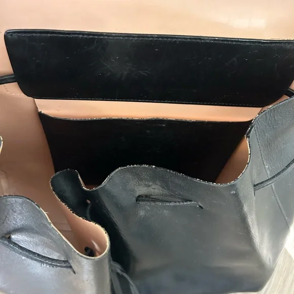 Mansur Gavriel Leather Flap Handle Bag
